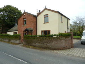 Aluminium seamless guttering installation Bilsborrow