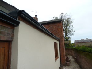 Aluminium seamless guttering installation Bilsborrow