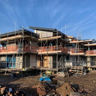 Anthracite grey fascia soffits & box aluminium guttering
